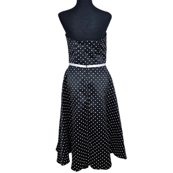 Gunne Sax Jessica McClintock Vintage Rockabilly Retro 50s Polka Dot Swing Dress - Picture 6 of 13